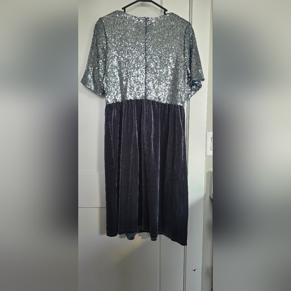 Sequin Velvet Dress - Picture 6 of 7